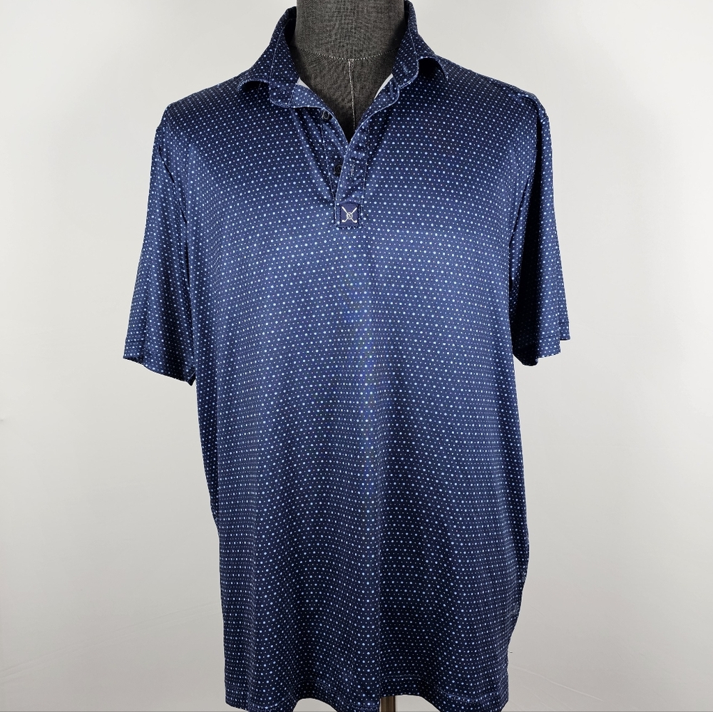 Construct Performance Men's Blue Patterned Poly B… - image 2